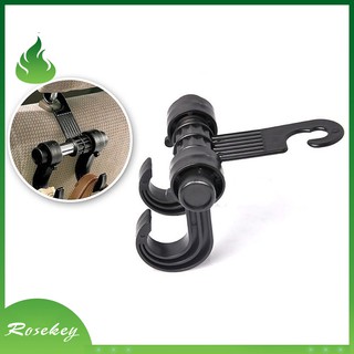 Móc treo gắn sau lưng ghế ngồi xe ô tô thiết kế dạng kép tiện dụng