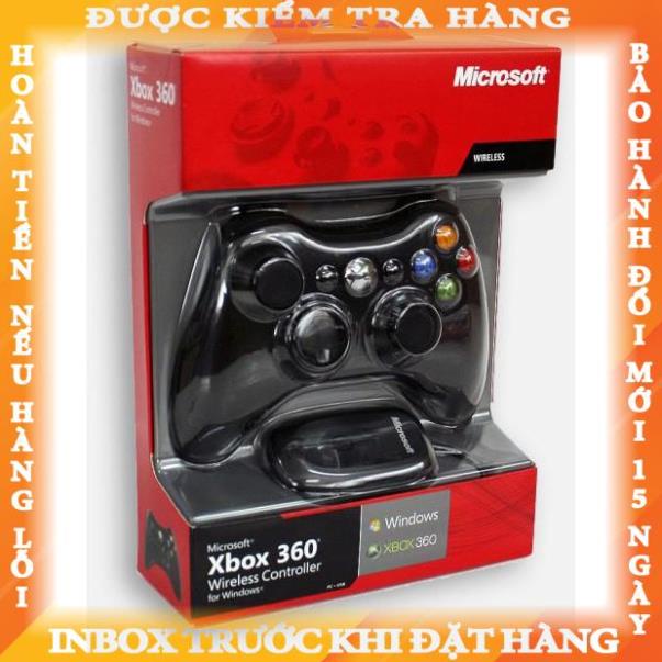 (Siêu phẩm) Tay Cầm Xbox 360 Chơi Game Hỗ Trợ Smart TV / PC / PS3 nguyenmanh