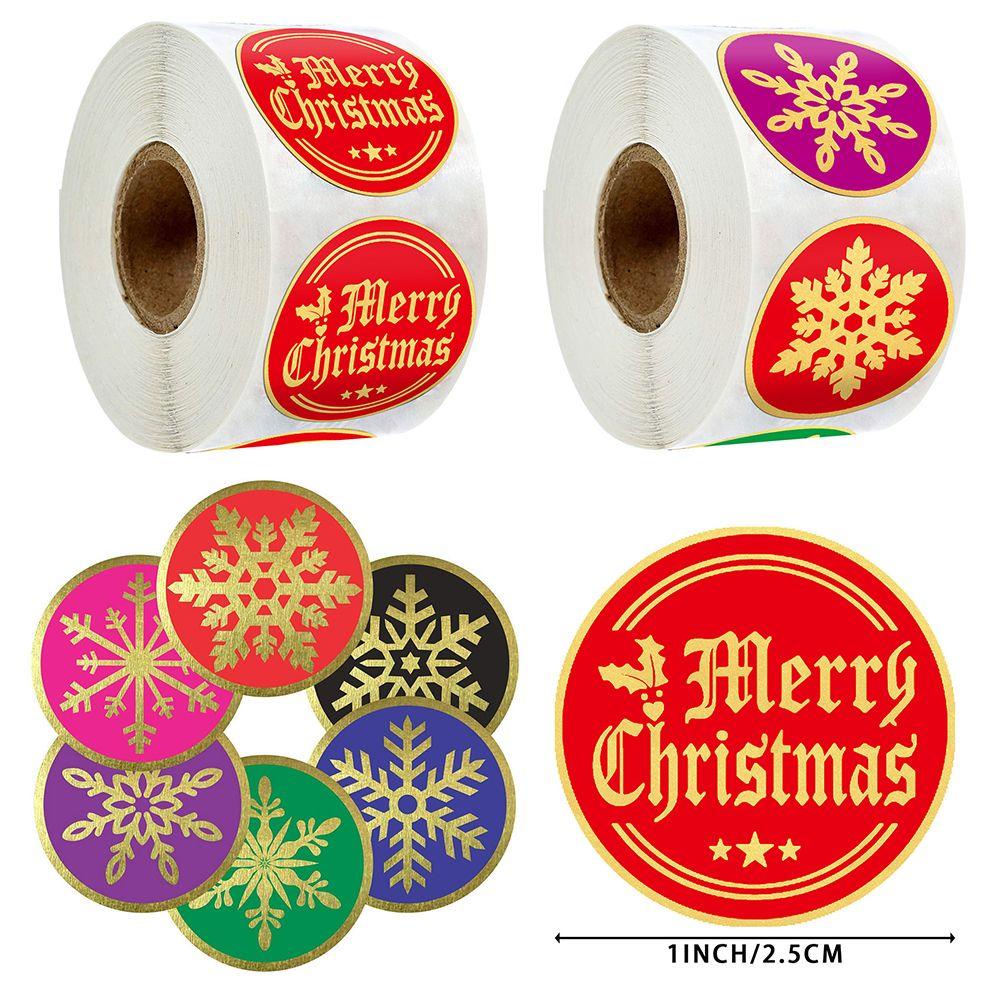 Bộ 500 Miếng Dán Trang Trí Hộp Quà Giáng Sinh DIY