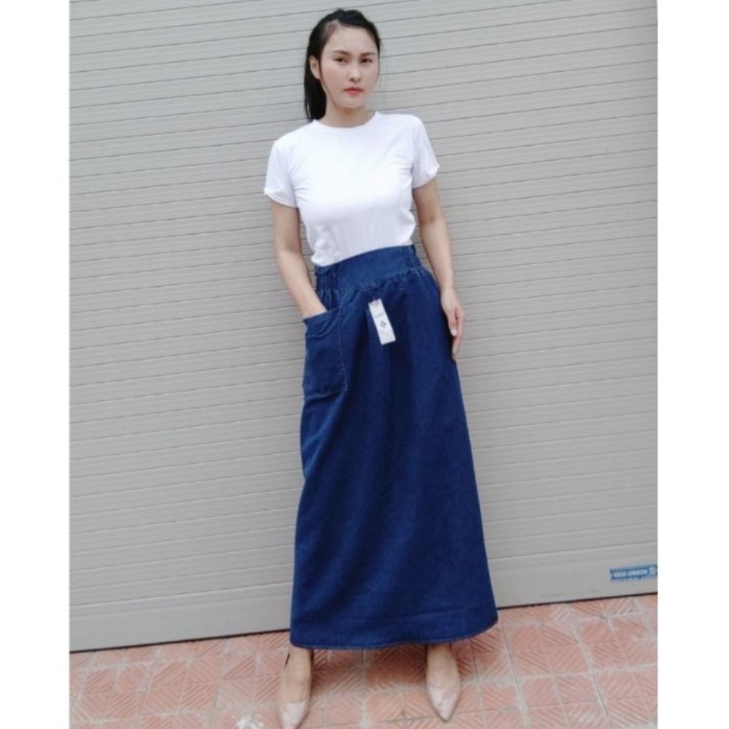 chân váy-quây váy-chống nắng bò nữ chống tia uv chất jean mềm mại co dãn 4 chiều-shop ku thóc