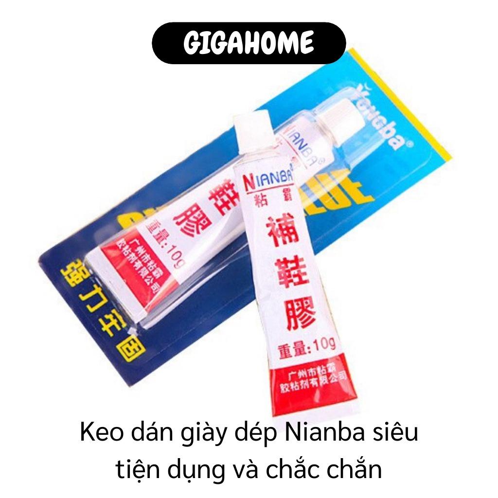 Keo dán giày dép Nianba 10g   GIÁ VỐN]  Keo dán giày dép siêu tiện dụng và chắc chắn, giúp bạn gái dễ dàng dán 9478