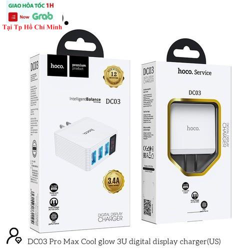 Cốc Sạc Nhanh USB 3.0A Hoco DC03 - Đèn Led