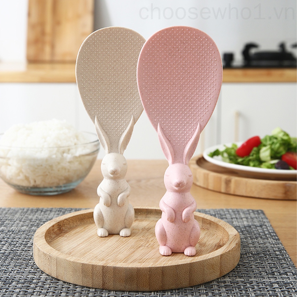 Muỗng xới cơm chống dính thiết kế hình thú dễ thương tiện dụng