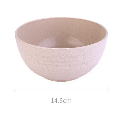 Tô lúa mạch đựng thức ăn cách nhiệt tốt, bát ăn cơm lúa mì pastel cao cấp size lớn 15cm và 17cm