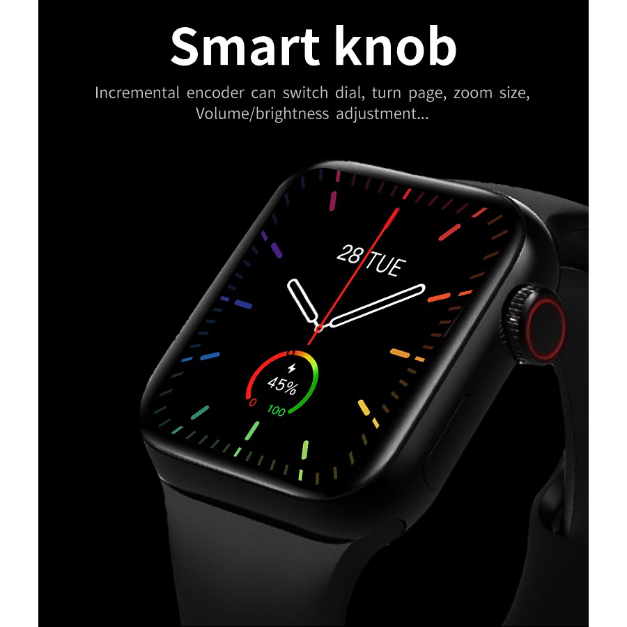 U98 Plus Smart Watch 1.7 Inch Body Temperature Voice Control Lock