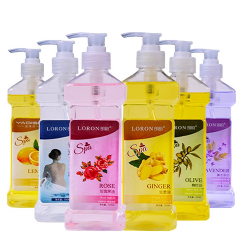 500ml Dầu massage body gừng, hoa hồng, lavender, oliu giá sỉ