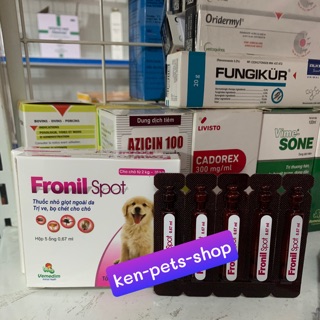 Nhỏ giọt Ngoài da-trị ve,Bọ chét cho Chó Mèo Fronil