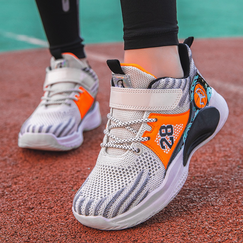 Giày Thể Thao Chơi Bóng Rổ Chuyên Nghiệp Thiết Kế Thoáng Khí Phong Cách Mới Cho Bé Trai 2022