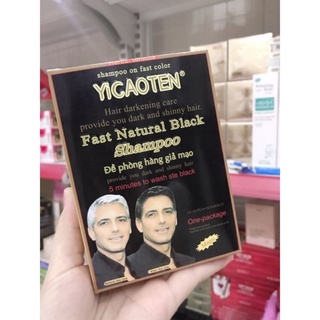1 gói - gội đen tóc yicaoten nhân sâm gội là đen