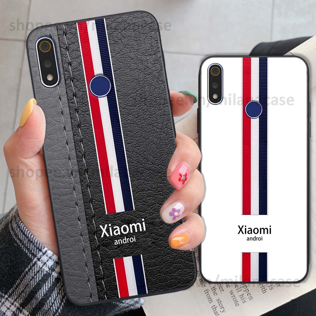 Ốp Realme 3 / 3 Pro in giả da phong cách thể thao, cá tính, thời trang