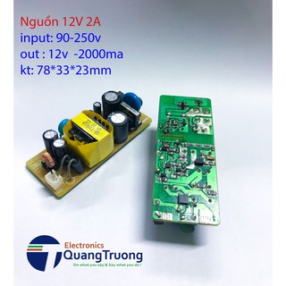 Nguồn 12v2000ma - nguồn không vỏ