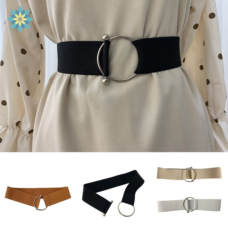 Thắt Lưng Da Pu Khóa Tròn Thời Trang Cho Nữ