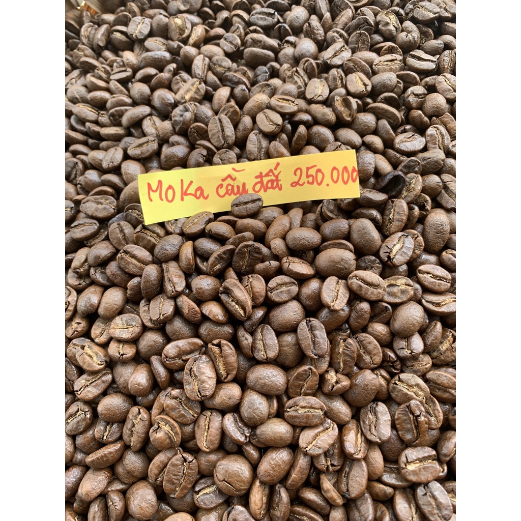 cà phê hạt Moka Cầu Đất mộc rang xay nguyên chất | BigBuy360 - bigbuy360.vn