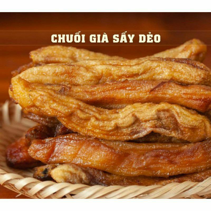 CHUỐI GIÀ HƯƠNG BẾN TRE SẤY DẺO NGỌT MẬT KHÔNG ĐƯỜNG 1 kg