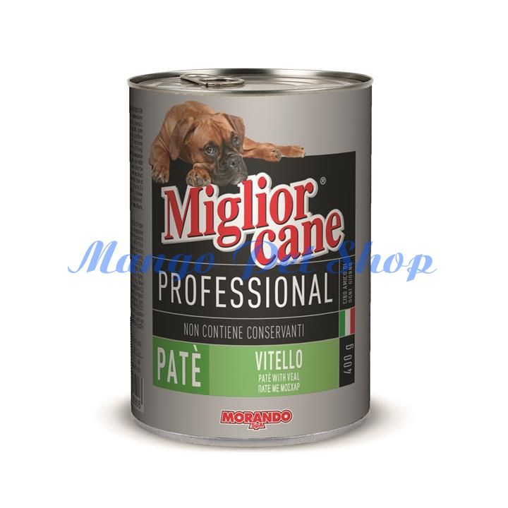 Pate Cho Chó Morando Migliorcane Vị Thịt Bê Lon 400Gr