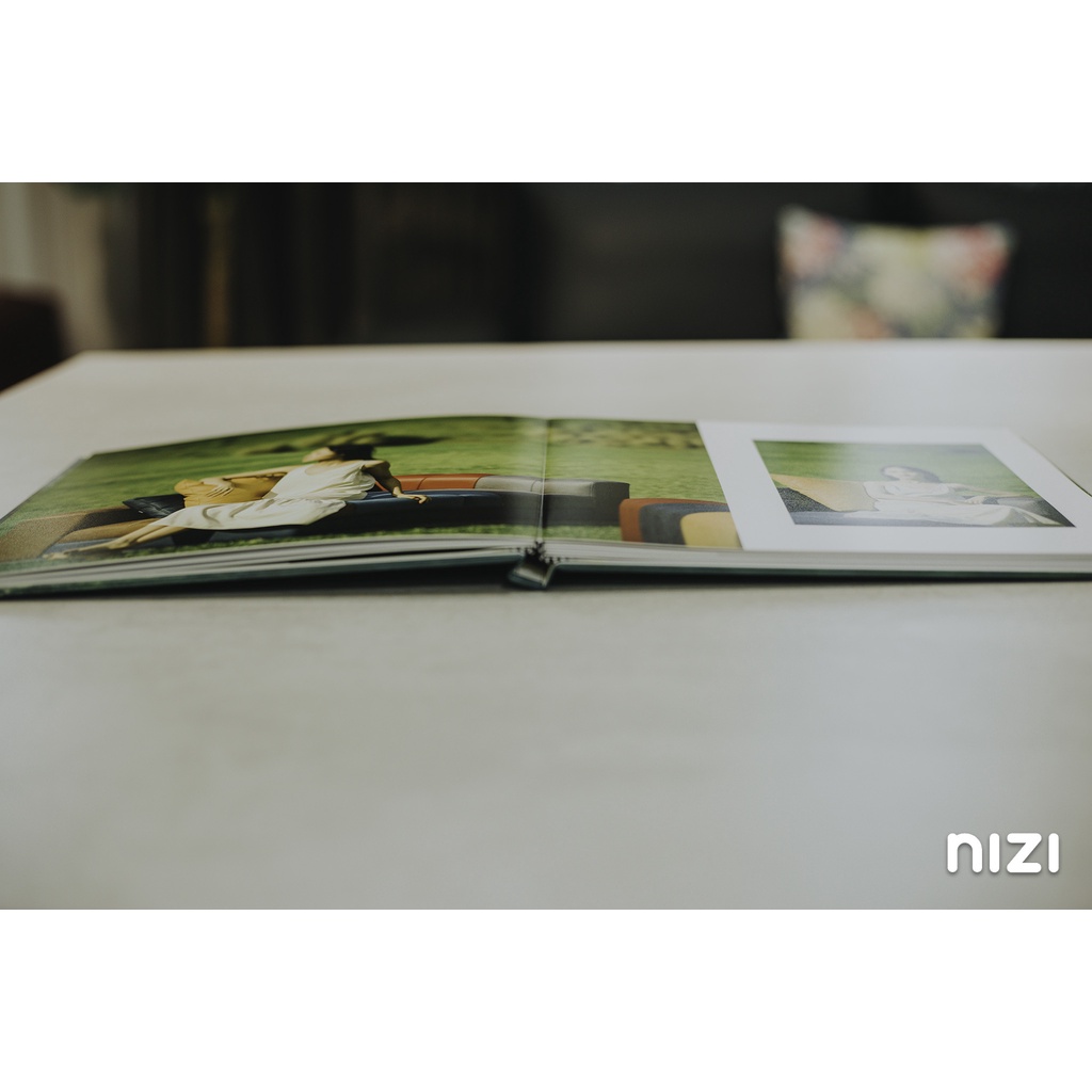 In sách ảnh theo yêu cầu bìa cứng 40 trang 20 x 20cm - In 4K siêu nét trên app NIZI