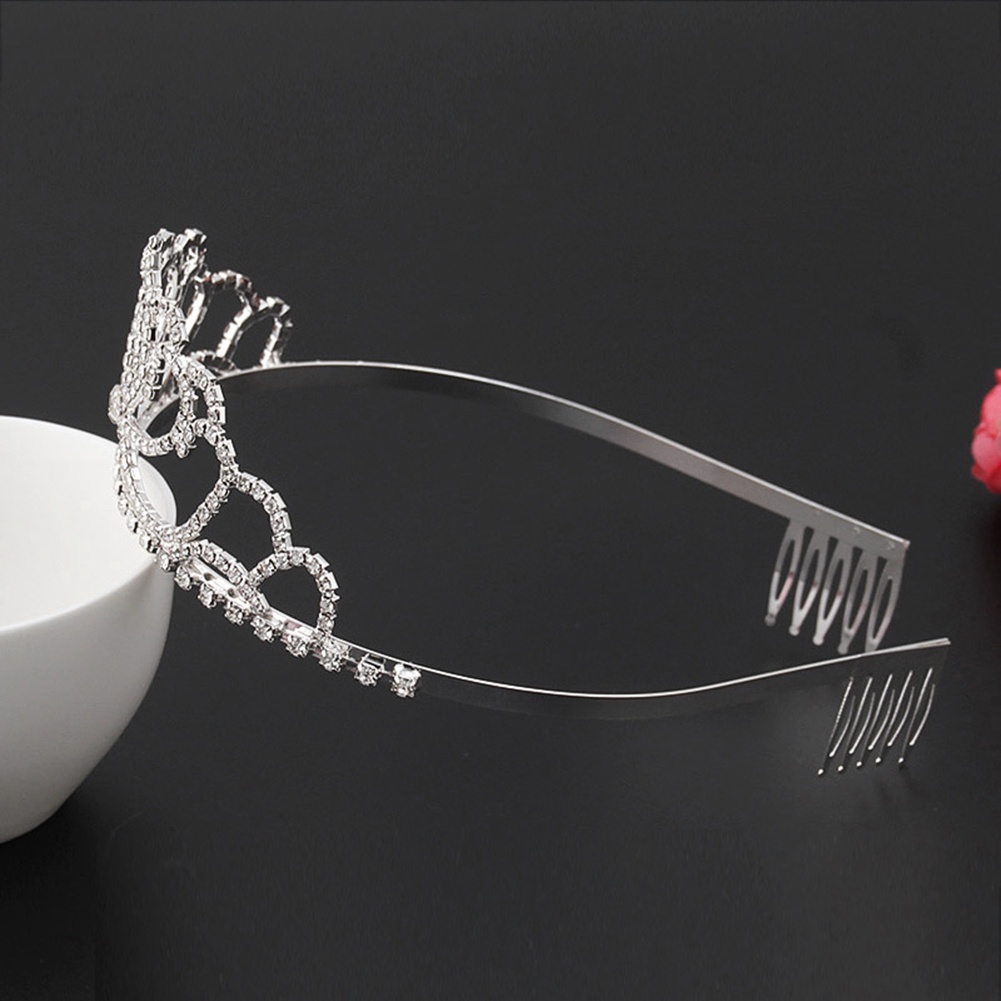 Cài Tóc Hình Vương Miện Đính Đá Lấp Lánh