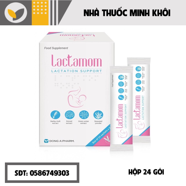 Cốm lợi sữa Lactamom hỗ trợ tăng tiết sữa và lợi sữa ngay sau khi sinh và trong suốt thời gian cho con bú