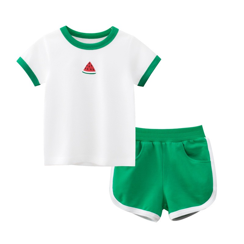 Bộ cotton hoa quả đáng yêu H166 - Little Maven Official Store