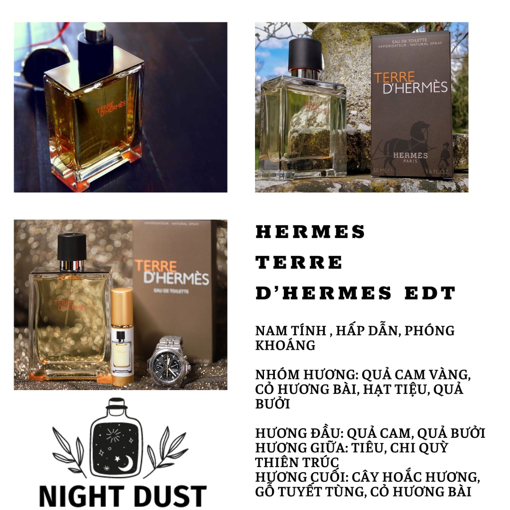 [Chính Hãng] Nước Hoa Terre d’Hermes Hermes - Chiết 5ml 10ml - Mẫu Thử | BigBuy360 - bigbuy360.vn