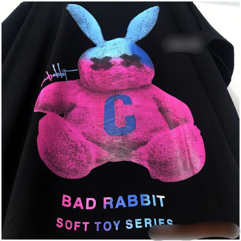 Áo Thun Tay Lỡ Nam nữ unisex form rộng phong cách Ulzzang in hình BAD RABBIT | BigBuy360 - bigbuy360.vn