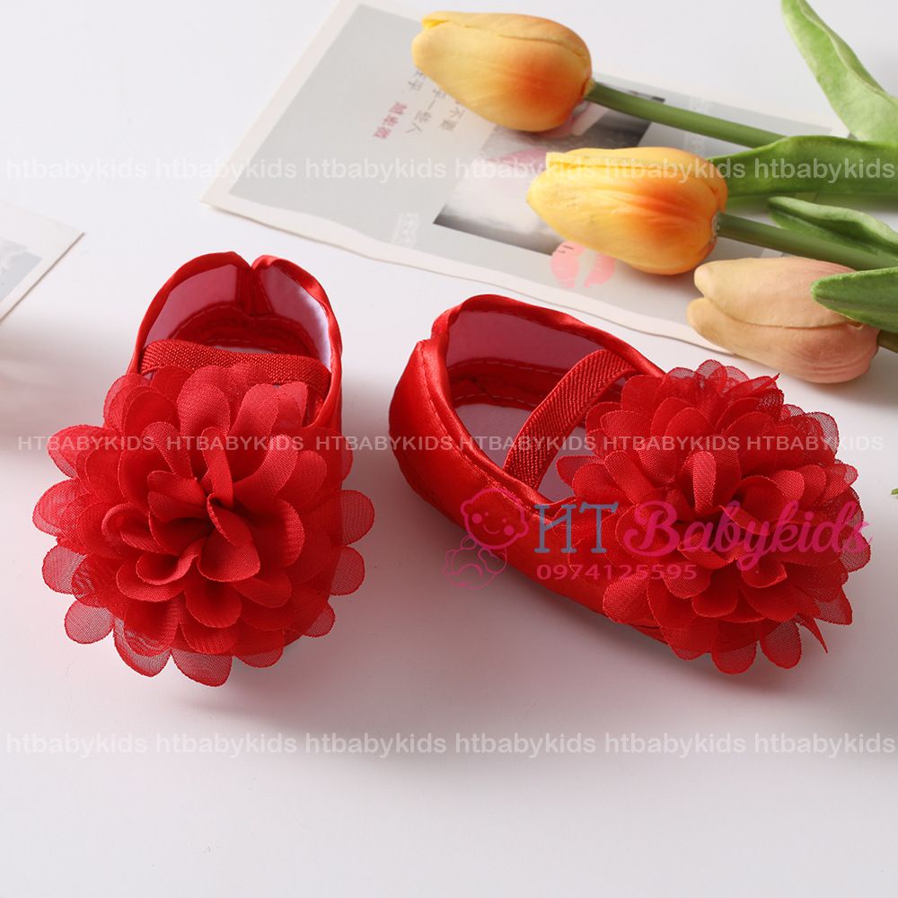 [ HÀNG LOẠI 1 ] Set 2 Món Giày Búp Bê Đế Mềm Chống Trượt Dễ Thương Cho Bé Gái Tập Đi