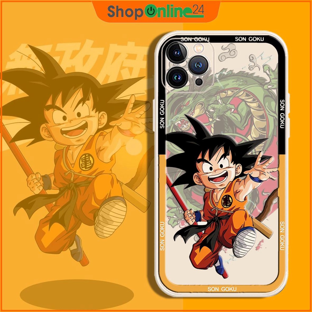 Ốp lưng Viền Vuông DragonBall Kem T175