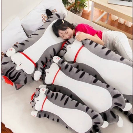 Gối ôm cho bé mèo vương miện đáng yêu mềm mịn 3 size 70cm, 90cm, 110cm Dreamhome