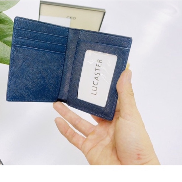 ví nam Luke da safiano da thật nhập khẩu lucaster LCA004