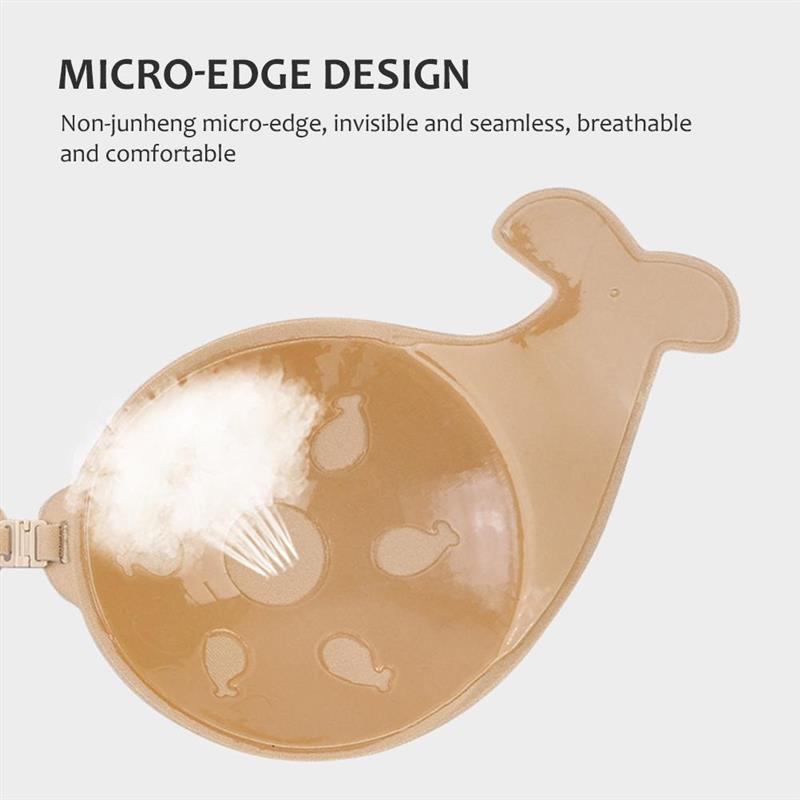 Cặp miếng dán ngực LEVAO bằng silicon thoáng khí không lộ hàng thoải mái cho nữ