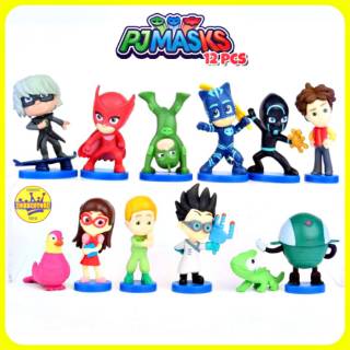 Set 12 Mô Hình Nhân Vật Phim Hoạt Hình pj mask