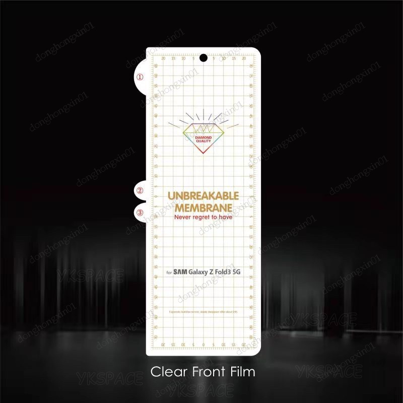 Miếng Dán Hydrogel Mềm Trong Suốt 4 Trong 1 Bảo Vệ Màn Hình Trước Và Sau Cho Samsung Galaxy Z Fold 4 3 2 1 W22 W21 W20 HD