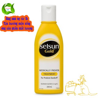Dầu gội dành cho da đầu bị gàu nặngSelsun Gold treatment for problem dandruff