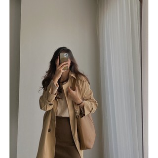 [ảnh thật] Áo jacket nâu tây freesize