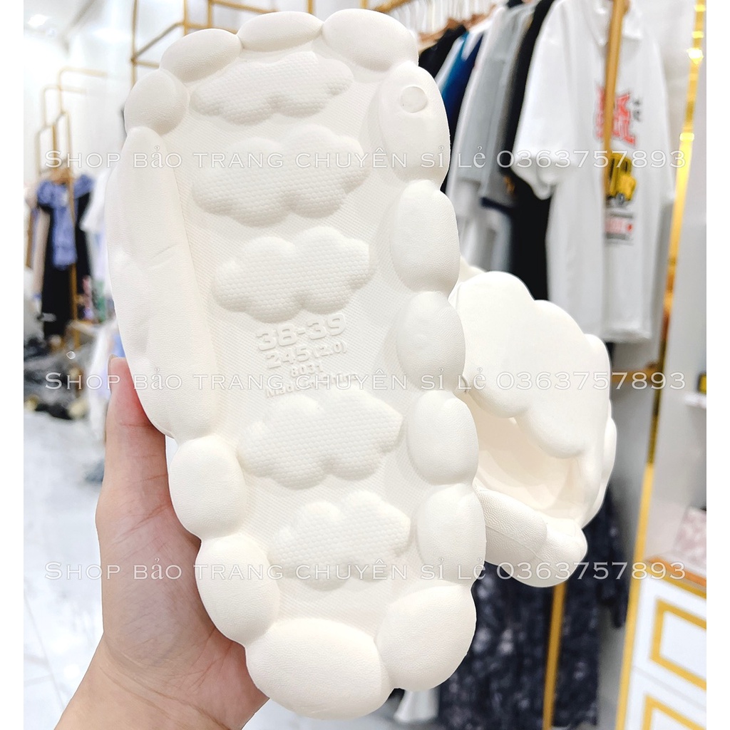 Dép Đế Mềm Chống Trượt Hình Đám Mây Hoạt Hình Đáng Yêu Có Size Dành Cho Nữ- Dép Bánh Mì Siêu Nhẹ Hottrend 2022