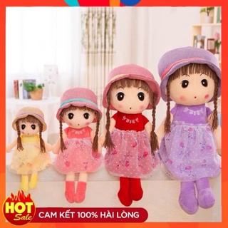 Búp Bê Nhồi Bông Đội Mũ Xinh Xắn 45cm Và 60cm
