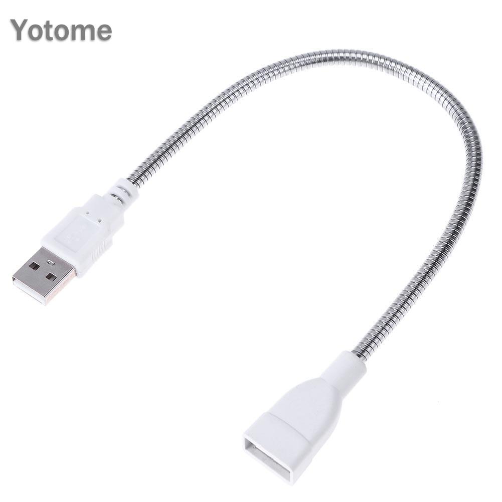 Dây Cáp Nối Dài Chuyển Đổi Đầu Cắm Usb Sang Ổ Cắm Đèn Led Bằng Kim Loại Linh Hoạt