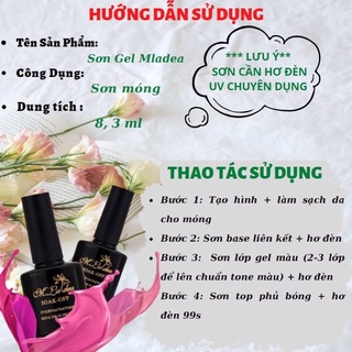 Sơn gel Mladea(Thanh lý màu ngẫu nhiên)