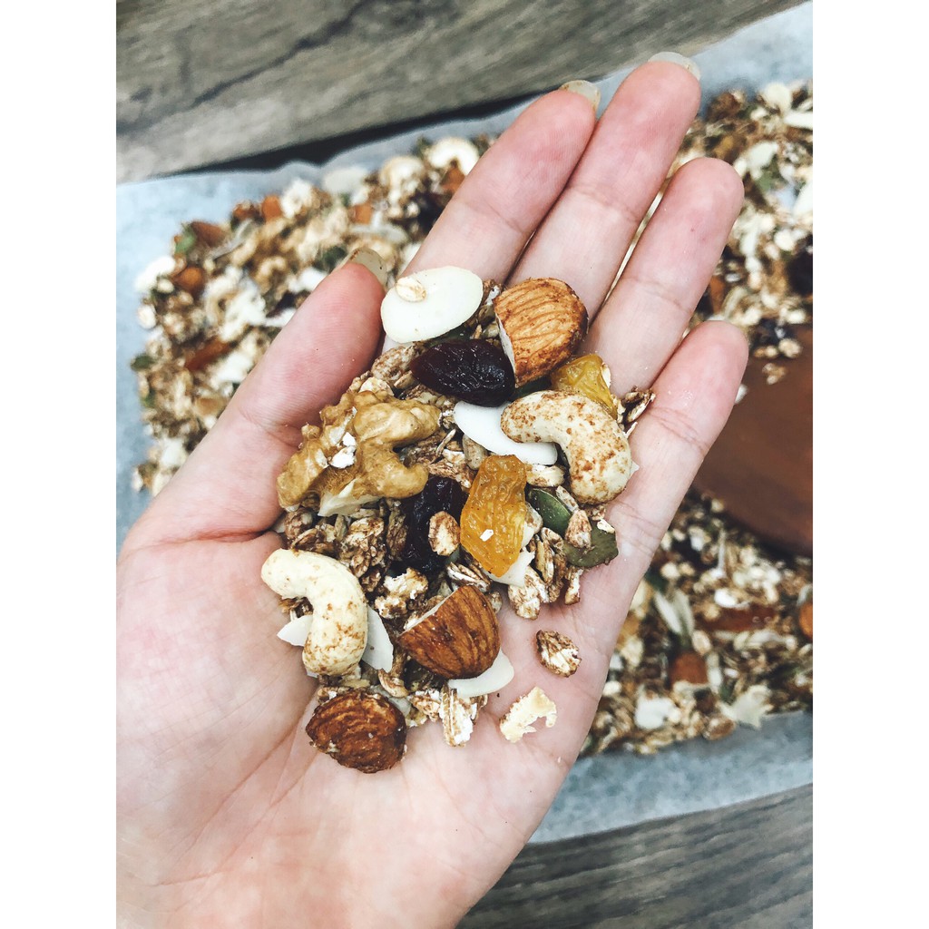 Granola - Ngũ cốc giảm cân không đường vị mật ong, cacao | BigBuy360 - bigbuy360.vn