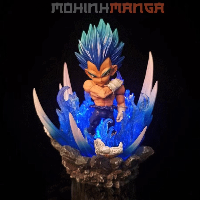 Mô hình có đèn LED màu Son Goku Ultra Instinct (Songoku vô cực), Vegeta Blue và Broly trong Dragon Ball 7 viên ngọc rồng