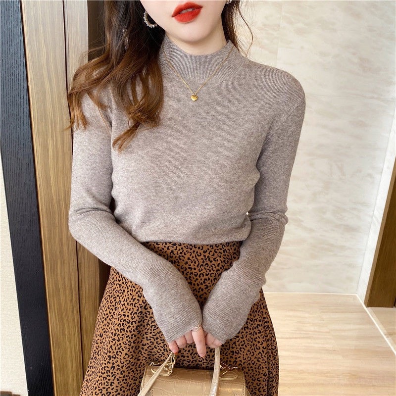 BÁN SỈ ÁO LEN TĂM CỔ 3P 7 MÀU CHO NỮ