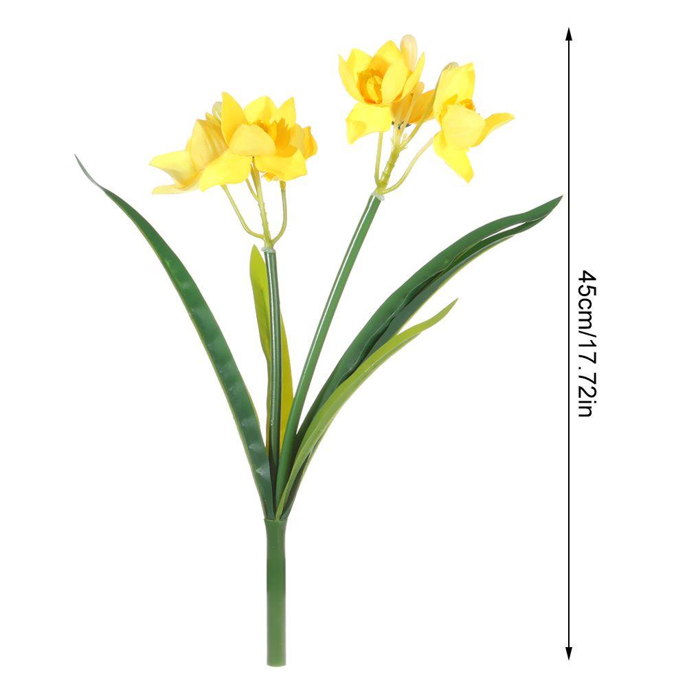 Nhánh 6 Bông Hoa Thủy Tiên Giả Trang Trí Phòng Khách / Tiệc Cưới