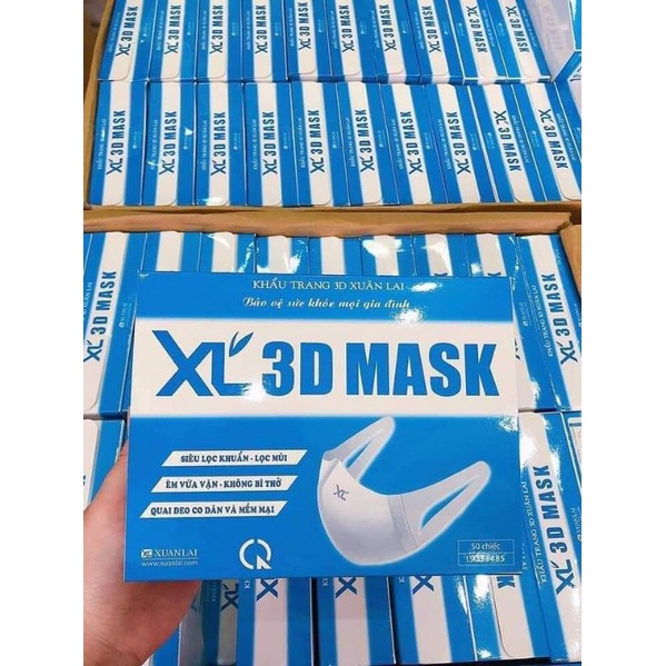 1 Hộp 50 Cái Khẩu trang 3D XL Xuân Lai