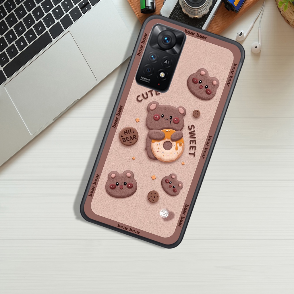 Ốp Lưng XIAOMI REDMI NOTE 11 4G - REDMI NOTE 11 5G - REDMI NOTE 11 PRO , In Hình Gấu Chocolate đáng yêu.