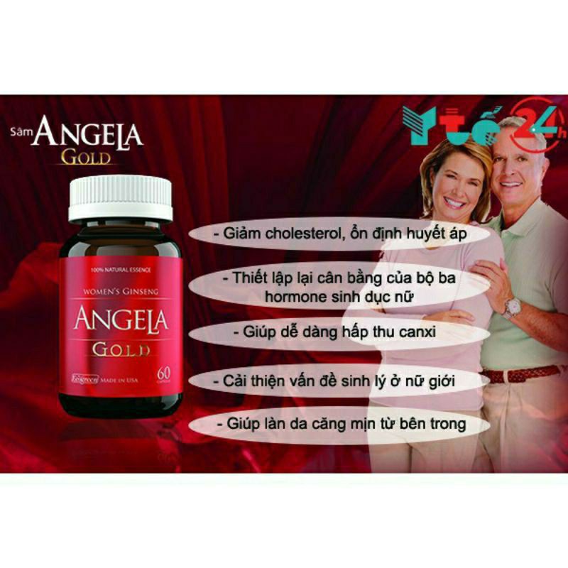 Sâm Angela Gold 60 Viên (Tích Điểm Chính Hãng)