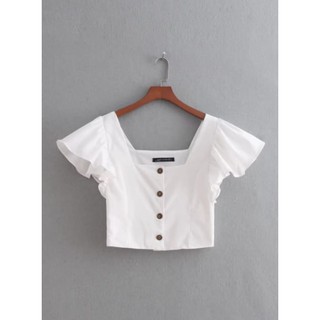 ÁO CROPTOP VAI CÁNH TIÊN ULZZANG