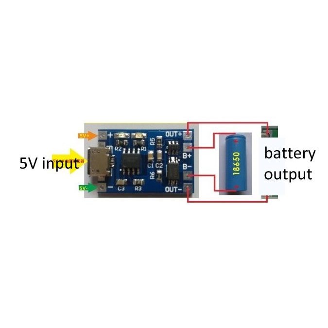 Mạch Sạc Pin Lithium-Ion 18650 3.7V TP4056 V2 (Có Bảo Vệ) ( mua 10 tặng 1)