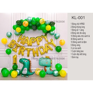Set bóng sinh nhật chủ đề Khủng Long