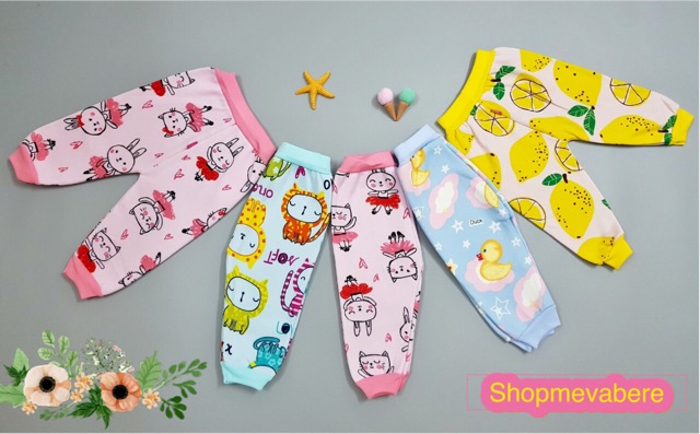 Combo 5 quần nỉ lót lông cho bé sơ sinh 3-12kg, hàng cao cấp- 𝐐𝟔-𝐂𝐎𝐌𝐁𝐎𝟓
