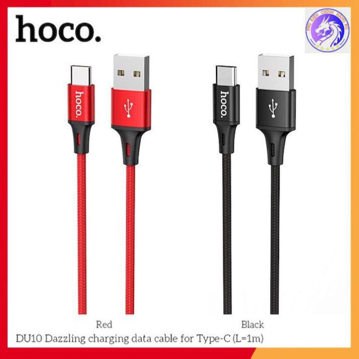 Cáp sạc nhanh 3A Hoco DU10 type c chính hãng bảo hành 12 tháng